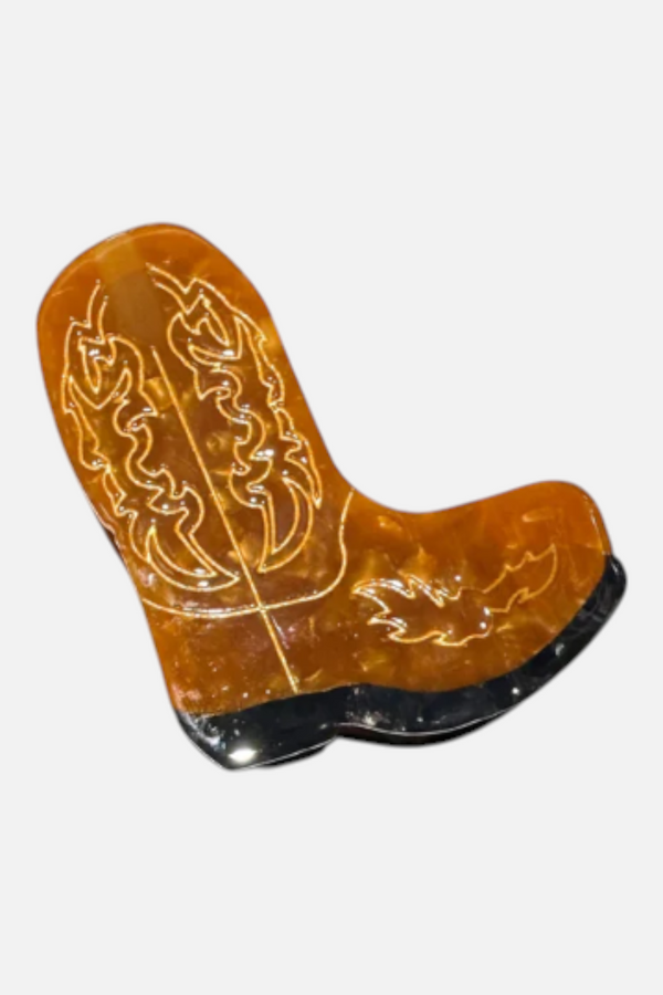 Solar Eclipse Brown Boot Claw Clip