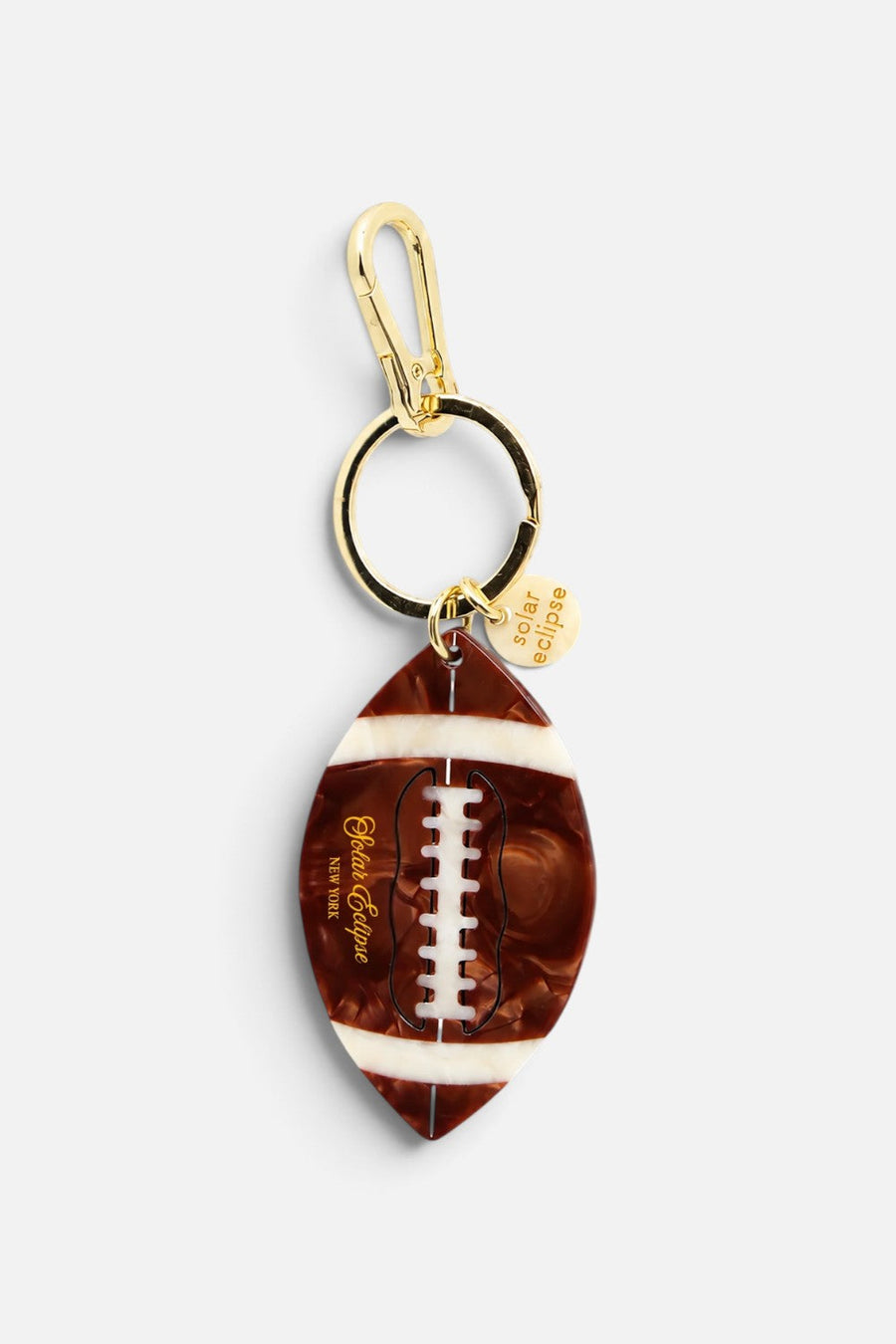 Solar Eclipse Football Bag Charm – front view