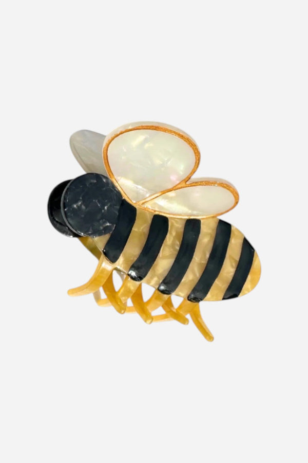 Solar Eclipse Hand-painted Bee Claw Hair Clip | Eco-Friendly