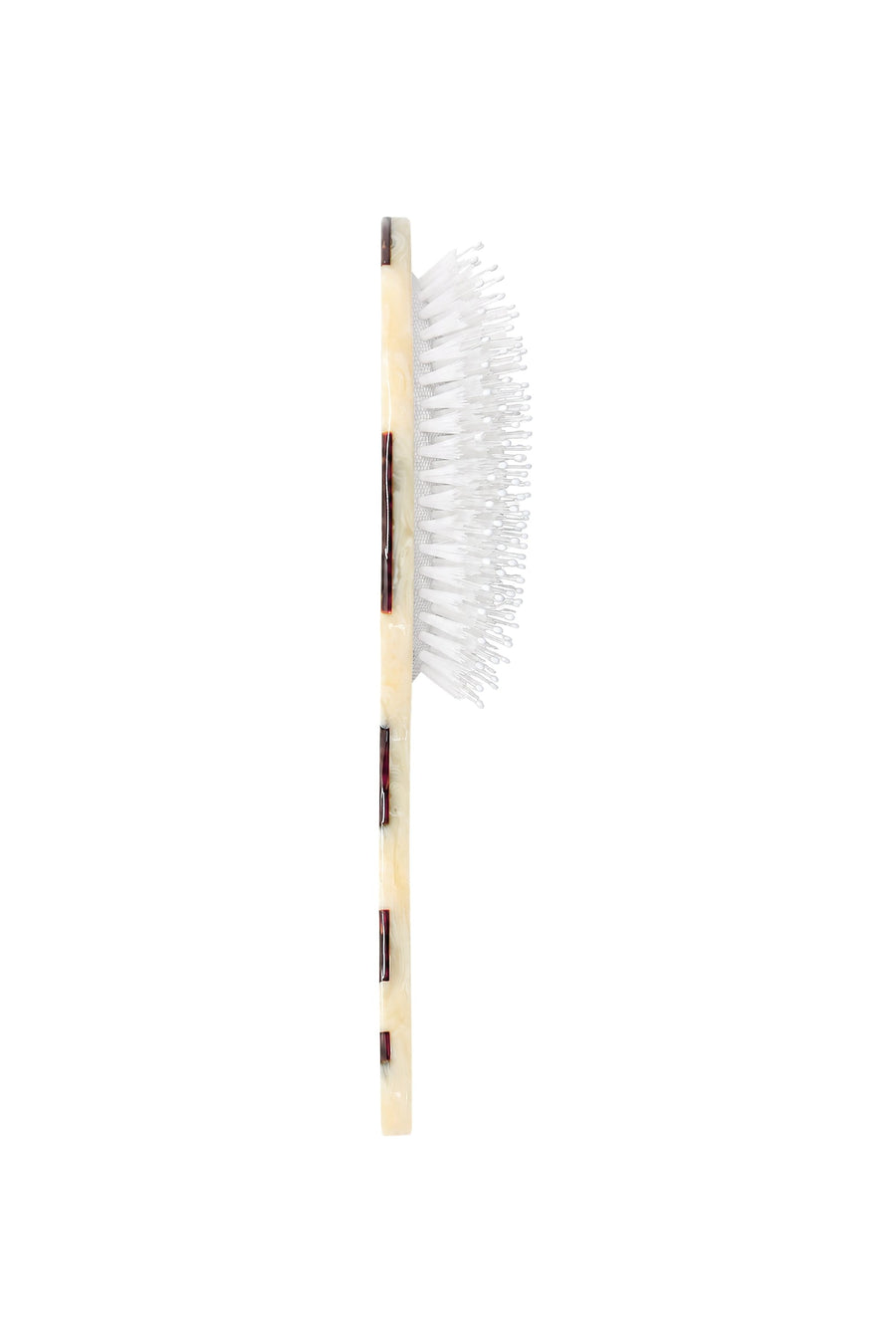 Solar Eclipse Hand-painted Cowhide Amazing Hair Day Brush – side view