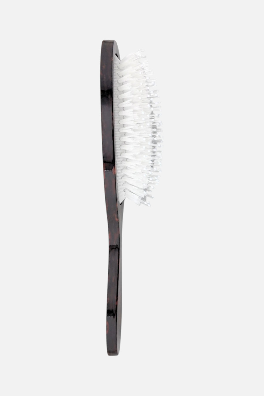 Solar Eclipse Hand-Painted Lucky Clover Hair Brush – side view