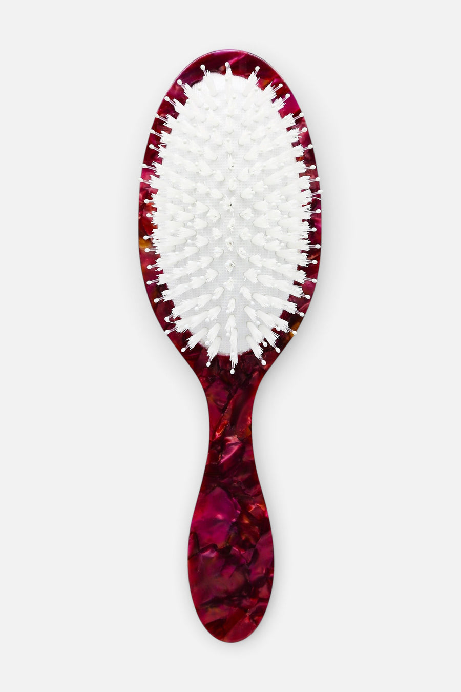 Solar Eclipse Hand-painted Peacock Amazing Hair Day Brush – back view