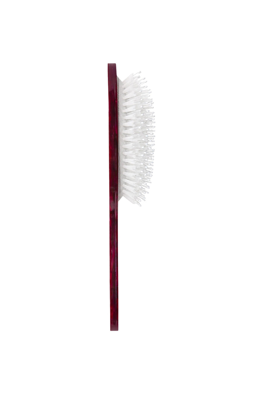 Solar Eclipse Hand-painted Peacock Amazing Hair Day Brush – side view