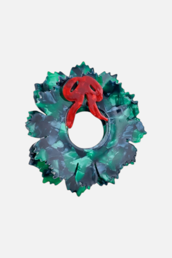 Solar Eclipse Hand Painted Wreath Hair Claw Clip