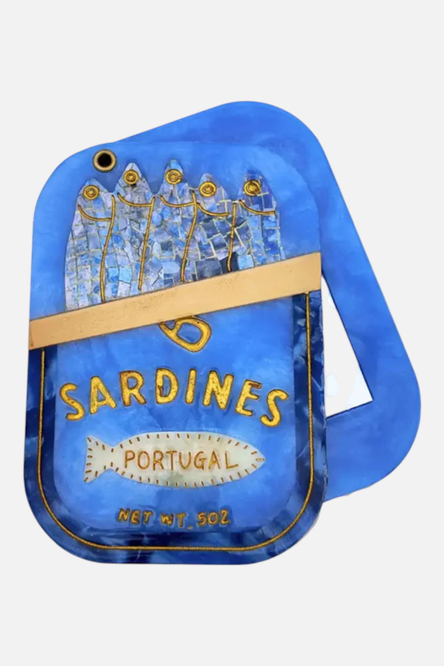 Solar Eclipse Sardines Compact Mirror – back view