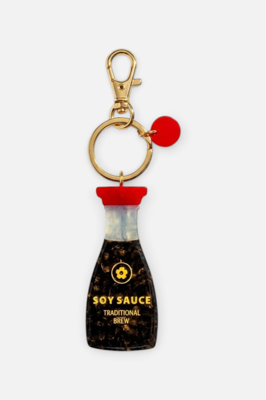 Solar Eclipse Soy Sauce Bottle Bag Charm – back view
