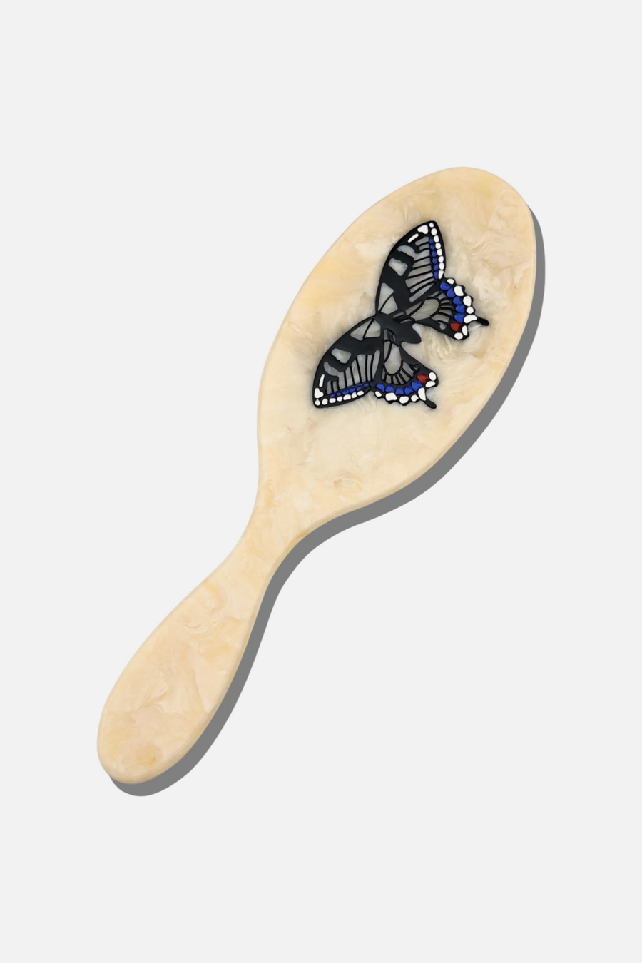 Solar Eclipse Swallowtail Hair Brush – front view