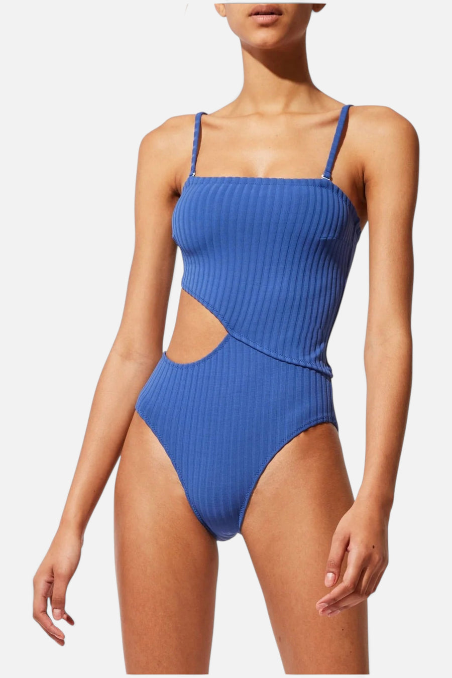Solid & Striped The Cameron 1 Piece in Varsity Blue – front view