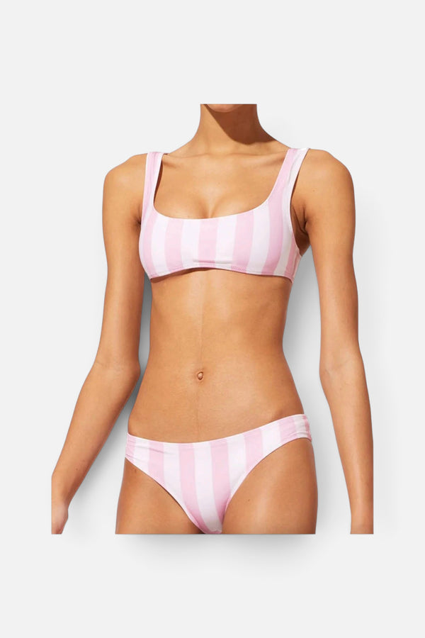 Solid & Striped The Elle Top In Cotton Candy Stripe