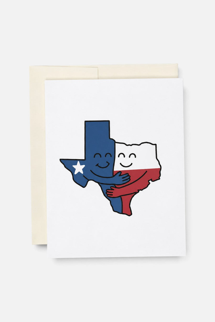 Space Montrose Texas Hug Greeting Card – front view