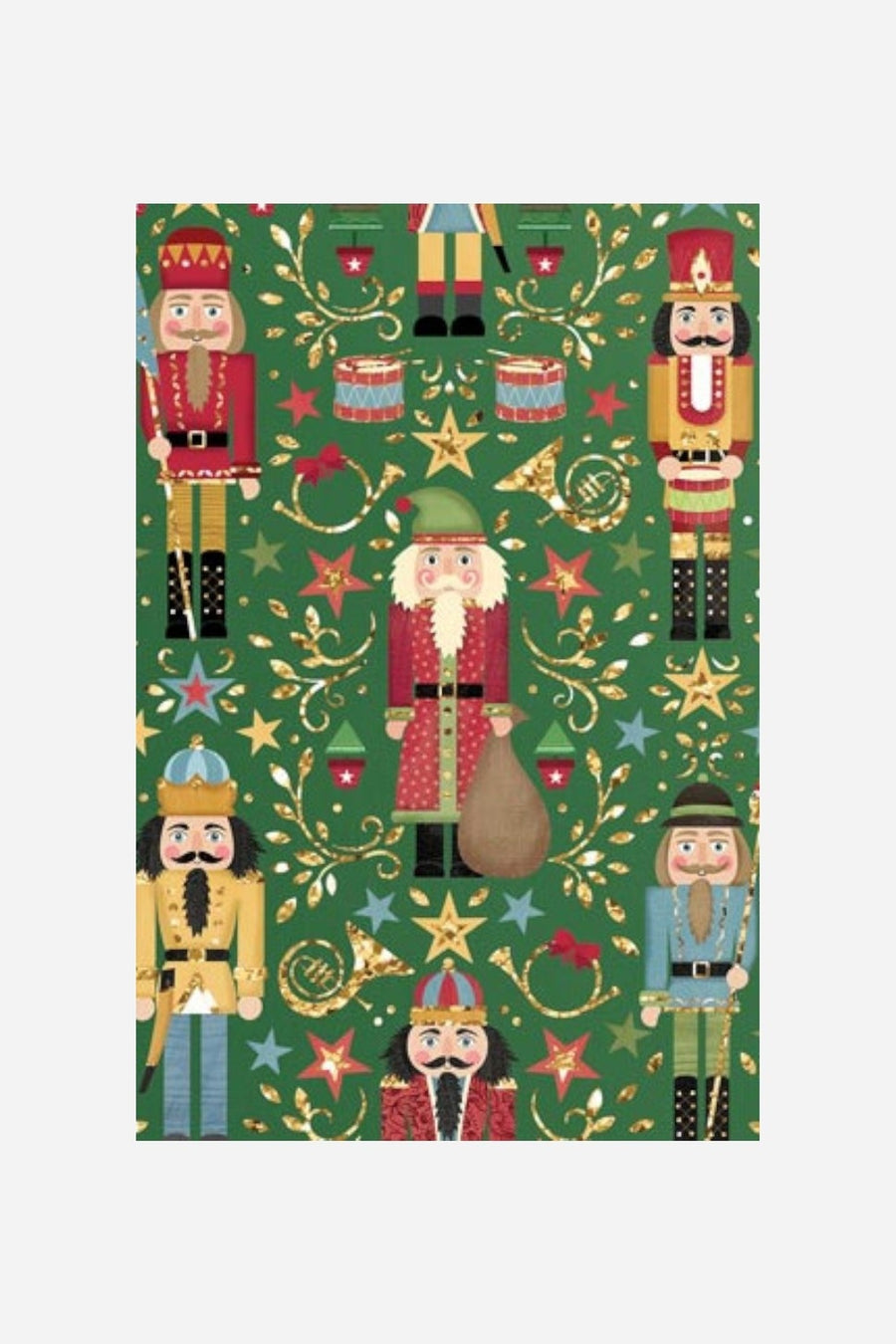Sparkling Nutcracker Gift Wrapping Paper - Jumbo – front view