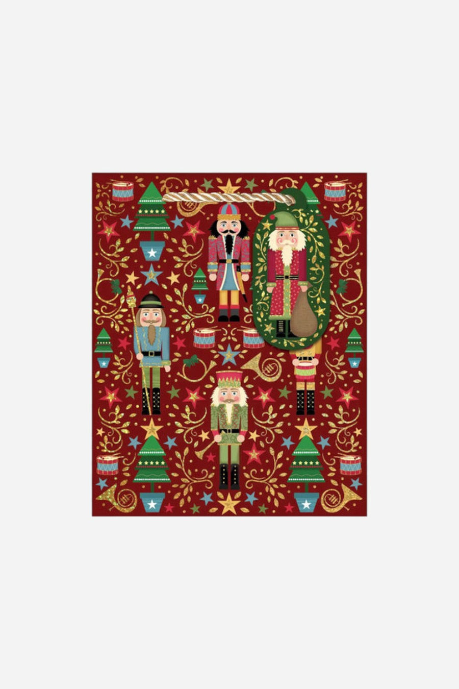 Sparkling Nutcracker Tote Gift Bag - Medium – back view