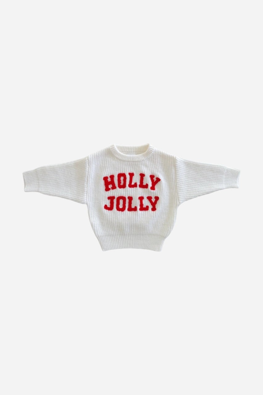 Spearmint Love Holly Jolly Knit Sweater – back view