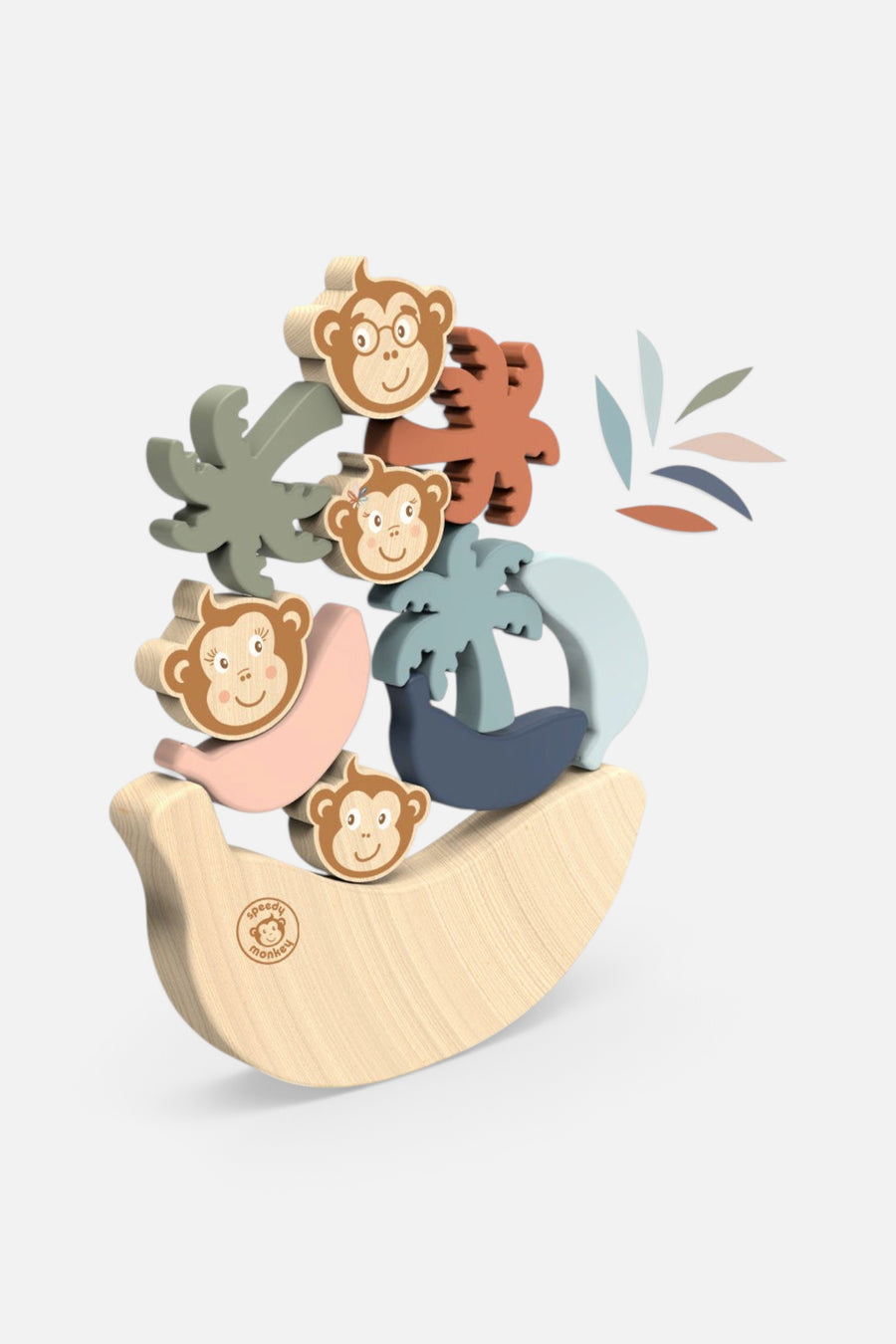Speedy Monkey Balance Game – back view