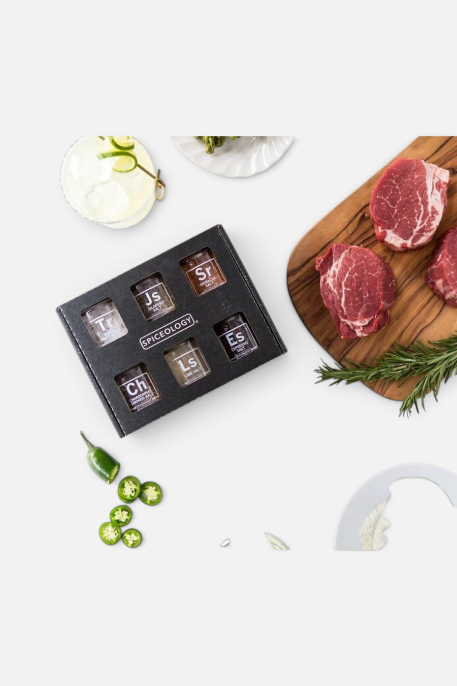 Spiceology Luxe Infused Salt Variety Gift Set – back view