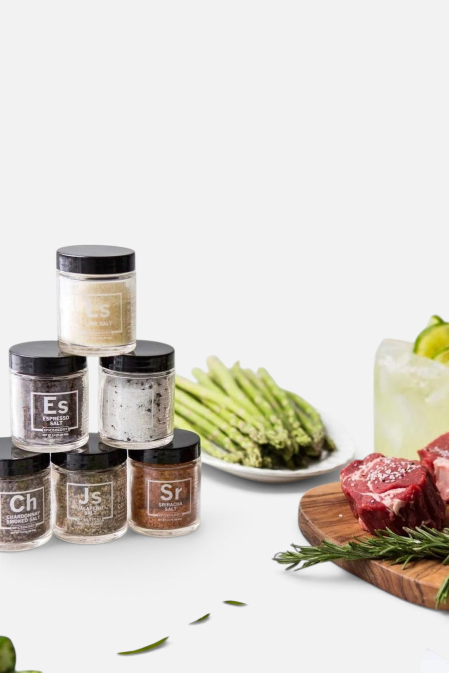 Spiceology Luxe Infused Salt Variety Gift Set – side view