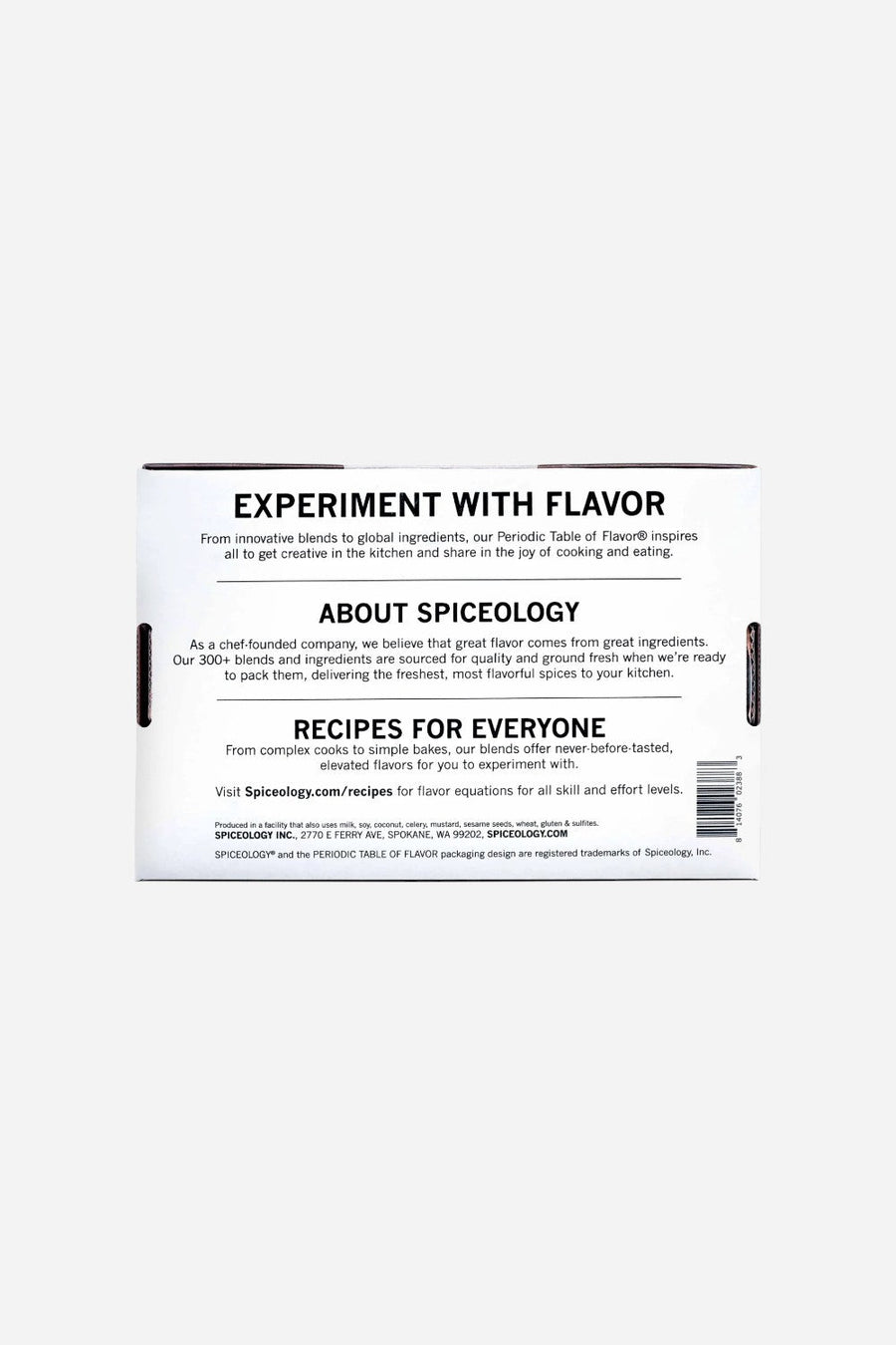 Spiceology Rub Set 6 Pack - Mini Rub Jars – back view