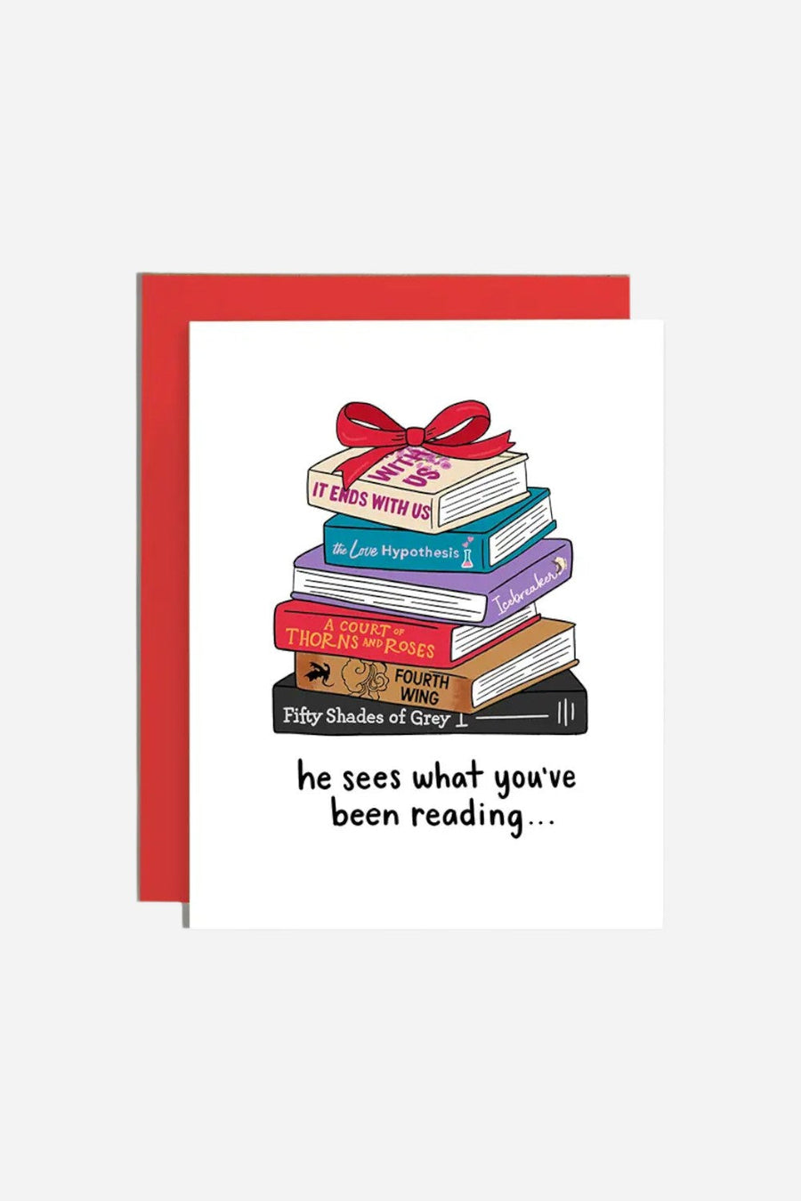Spicy Books Holiday Card – front view