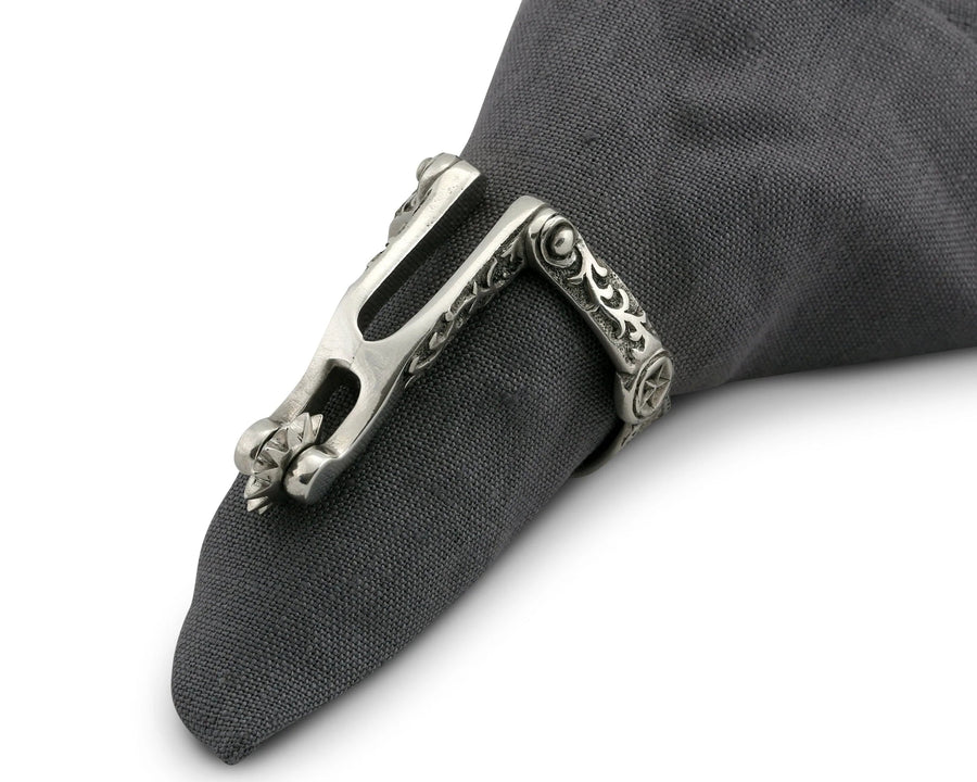 Spurs Napkin Ring – back view