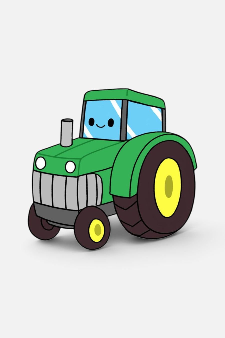 Squishable Go! Green Tractor – side view