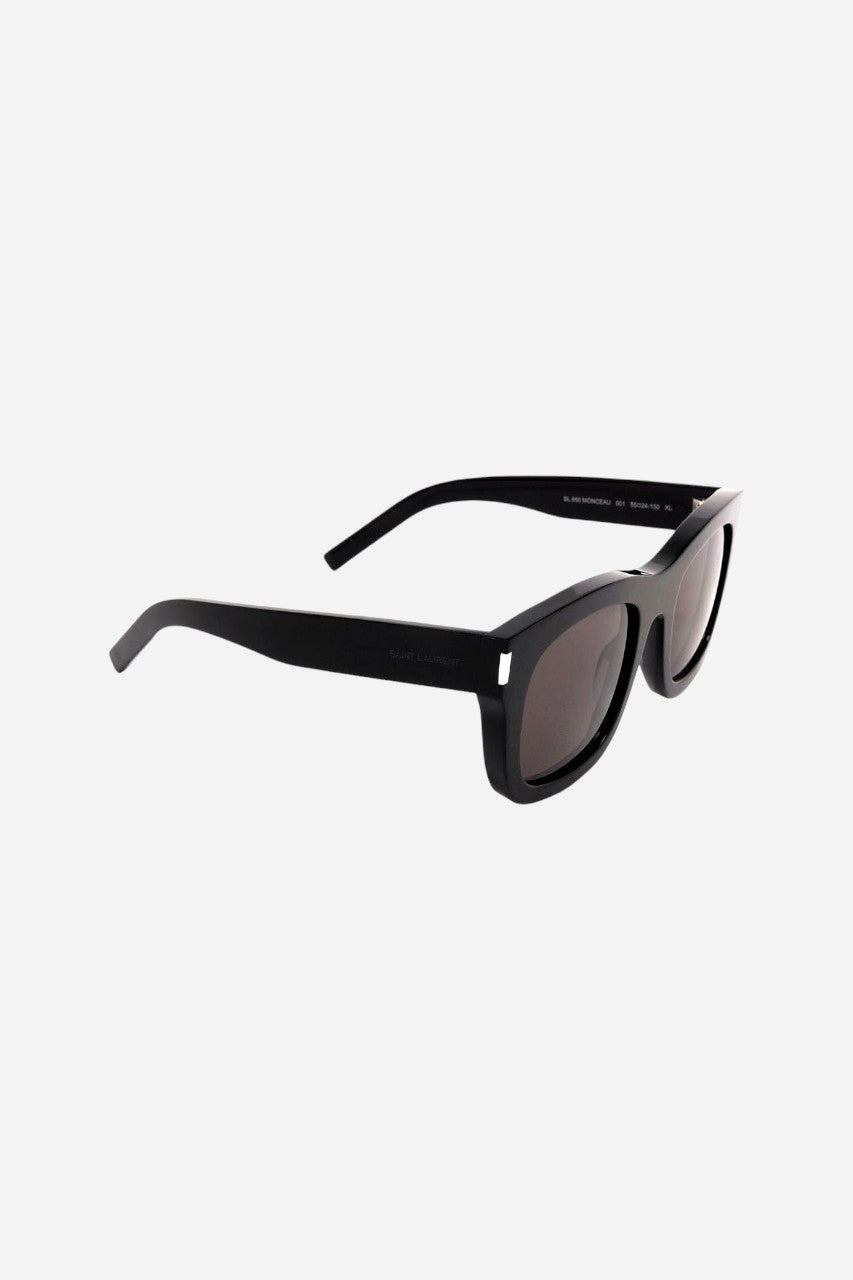 ST. LAURENT Squared Sunglasses Black (Sl 650 Monceau-001 55) – flat lay