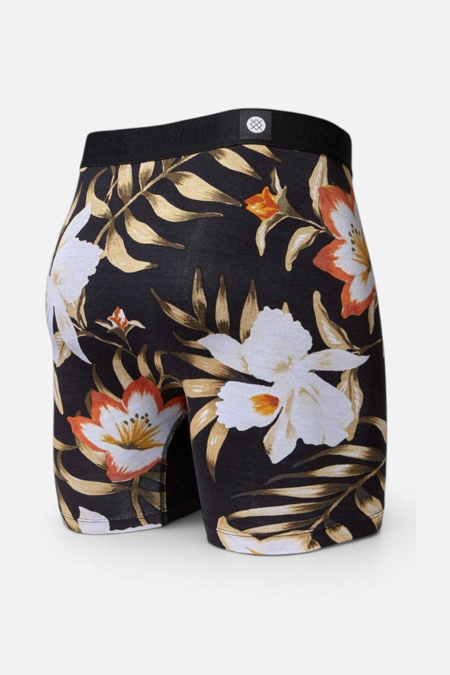 Stance Alika Boxer Briefs in Black – three-quarter view