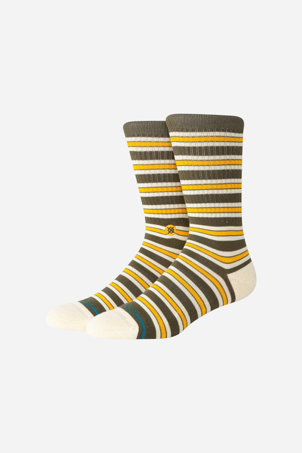 Stance Cotton Crew Medium Cushion Socks in Ollie - Olive