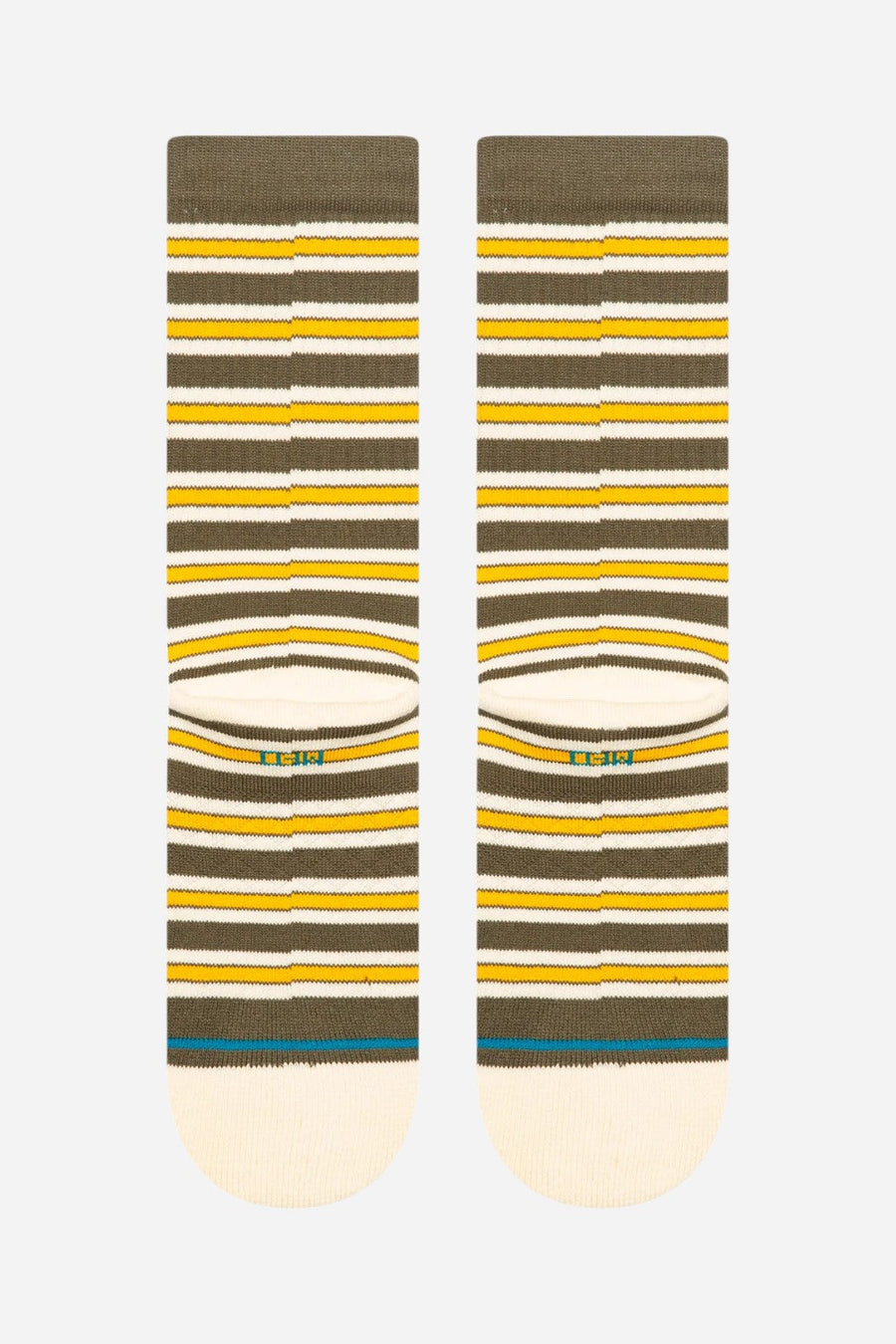 Stance Cotton Crew Medium Cushion Socks in Ollie - Olive – side view