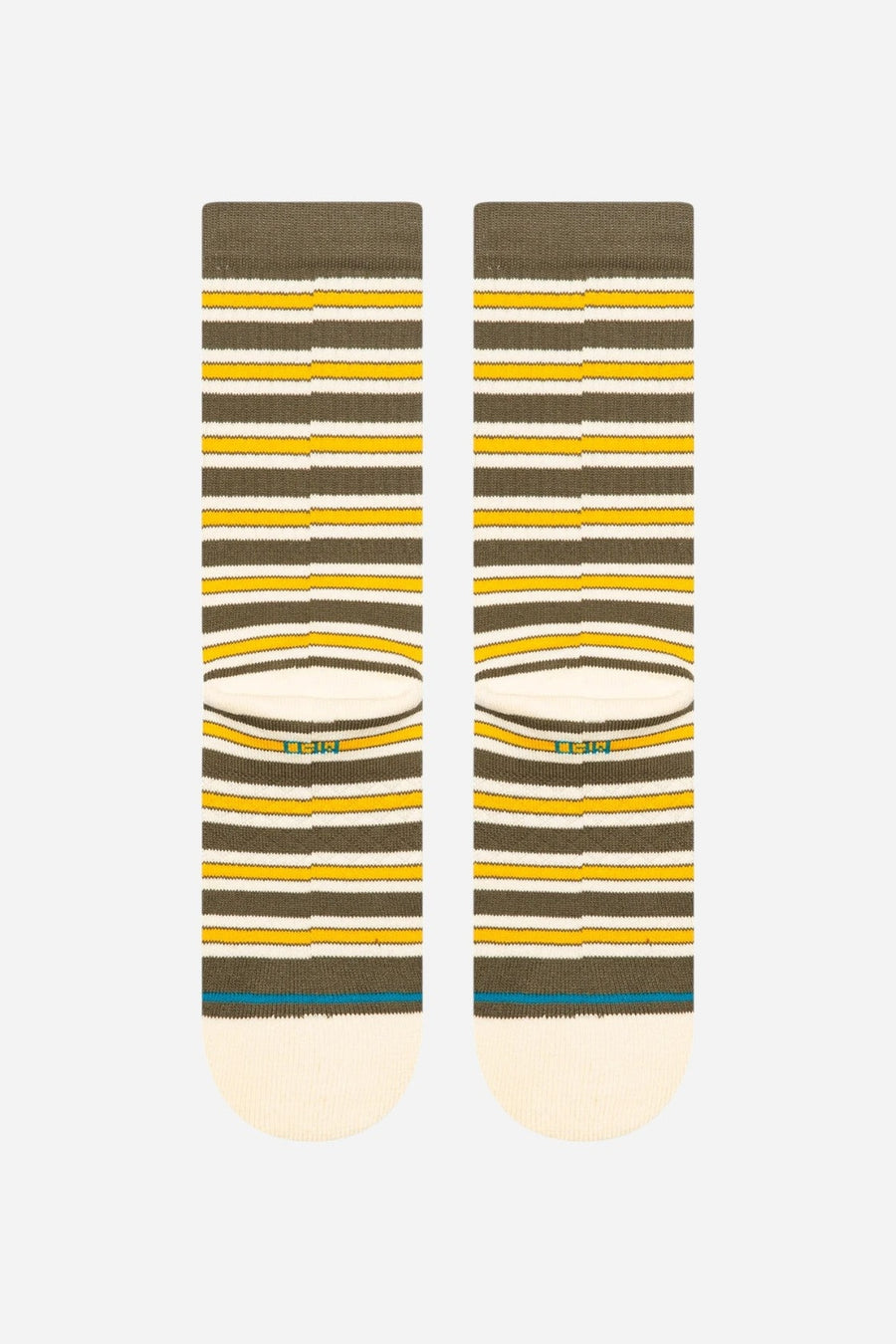 Stance Cotton Crew Medium Cushion Socks in Ollie - Olive – side view