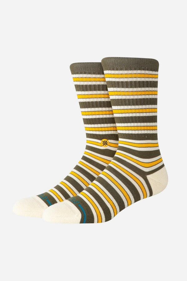 Stance Cotton Crew Medium Cushion Socks in Ollie - Olive