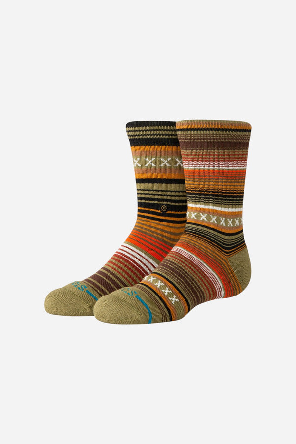Stance Cotton Crew Socks in Curren Green - Kids