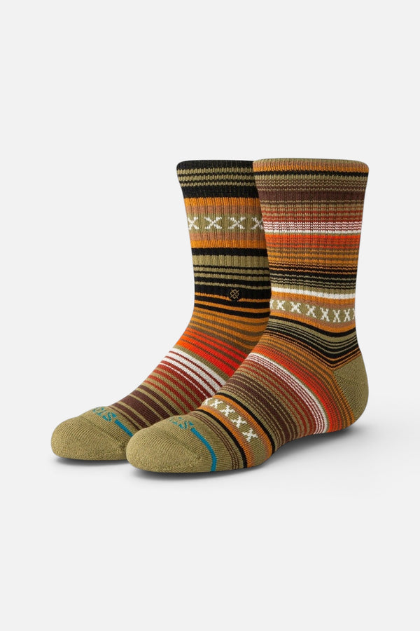 Stance Cotton Crew Socks in Curren Green - Kids