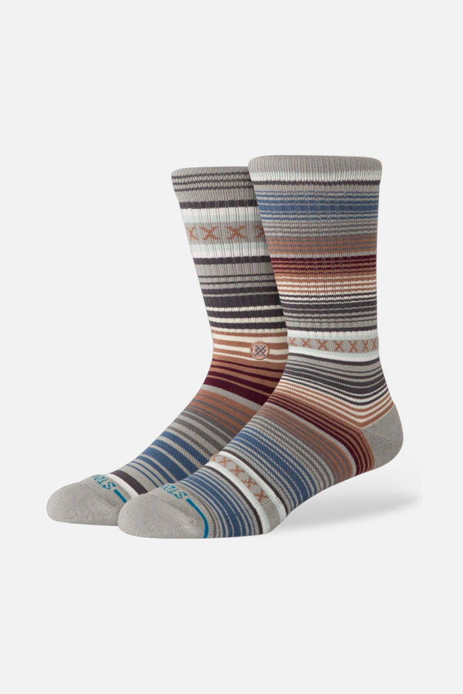 Stance Curren Crew Sock in Multi-Large – pair