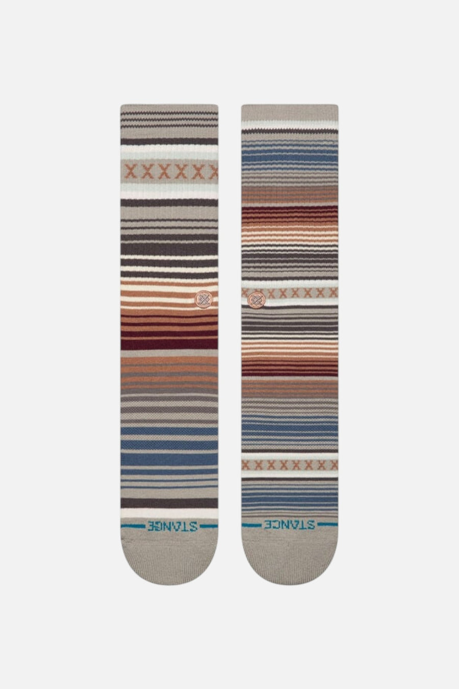 Stance Curren Crew Sock in Multi-Large – front view
