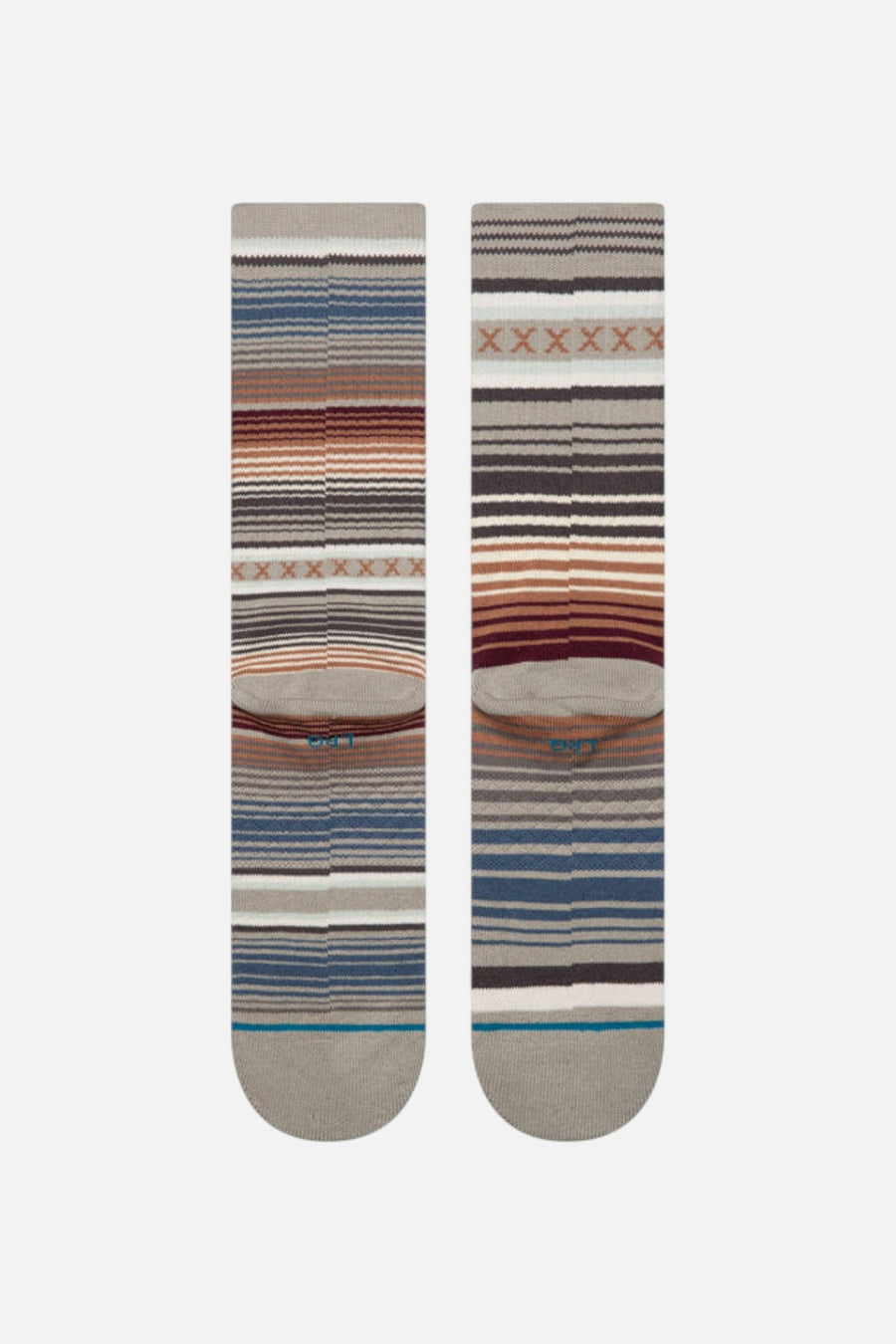 Stance Curren Crew Sock in Multi-Large – flat lay