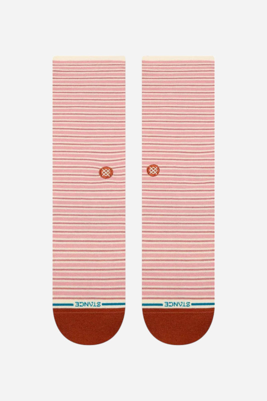 Stance Fortune Crew Socks in Dusty Rose – back view