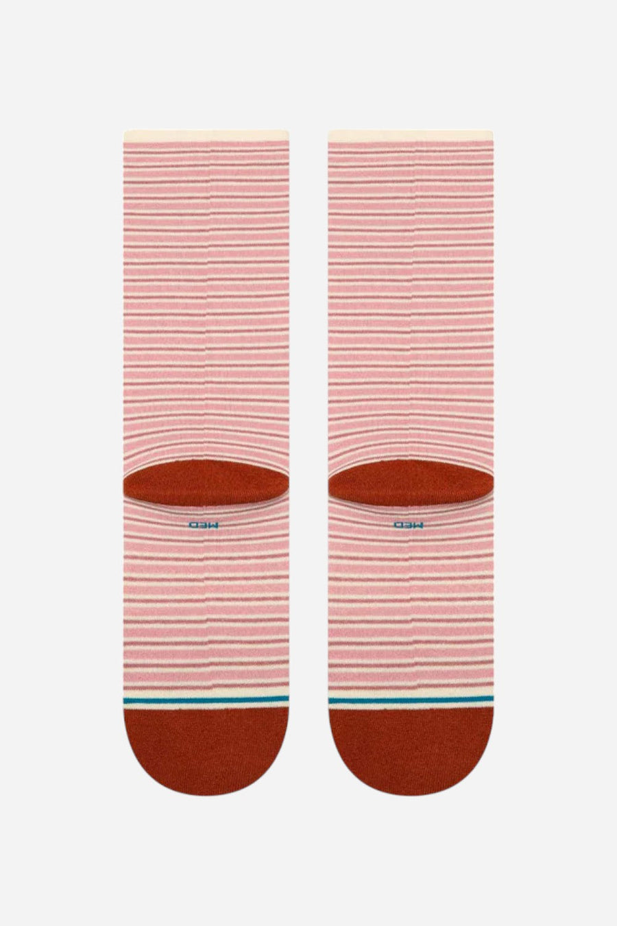 Stance Fortune Crew Socks in Dusty Rose – side view