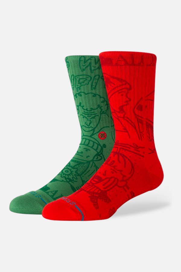 Stance Home Alone Crew Sock in Multi- Medium