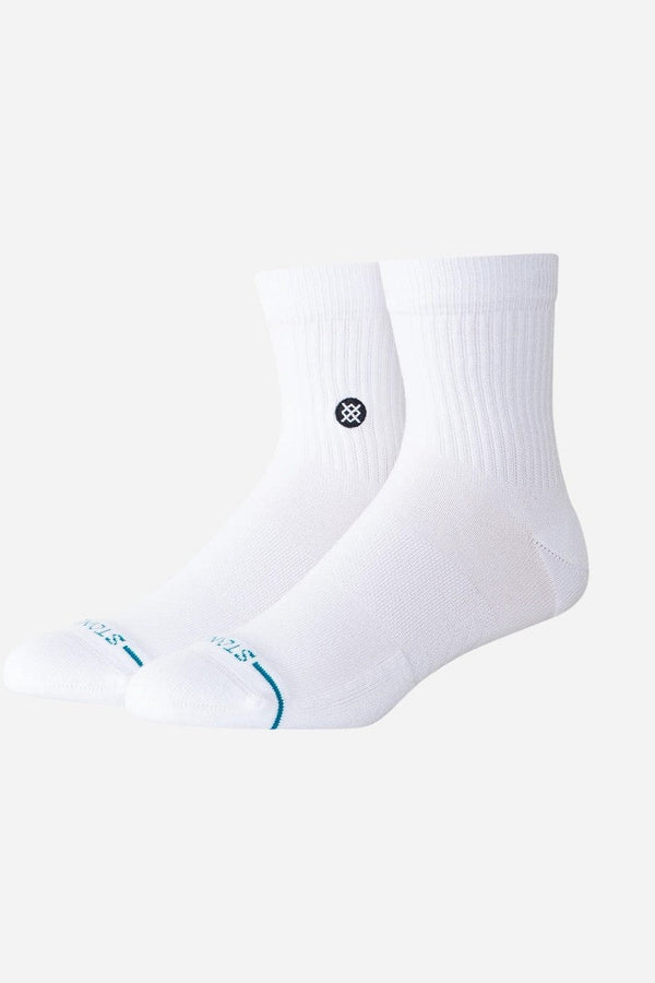 Stance Icon Quarter Socks in White