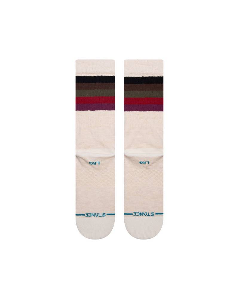 Stance Maliboo Crew Socks in Off White – side view
