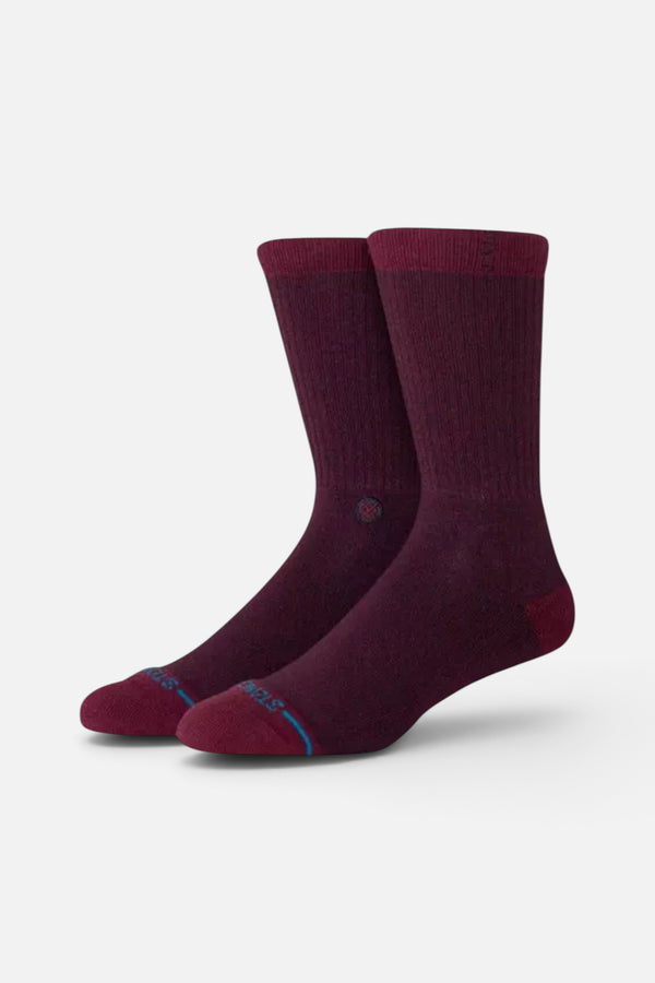 Stance Shelter Crew Sock in Fig- Large
