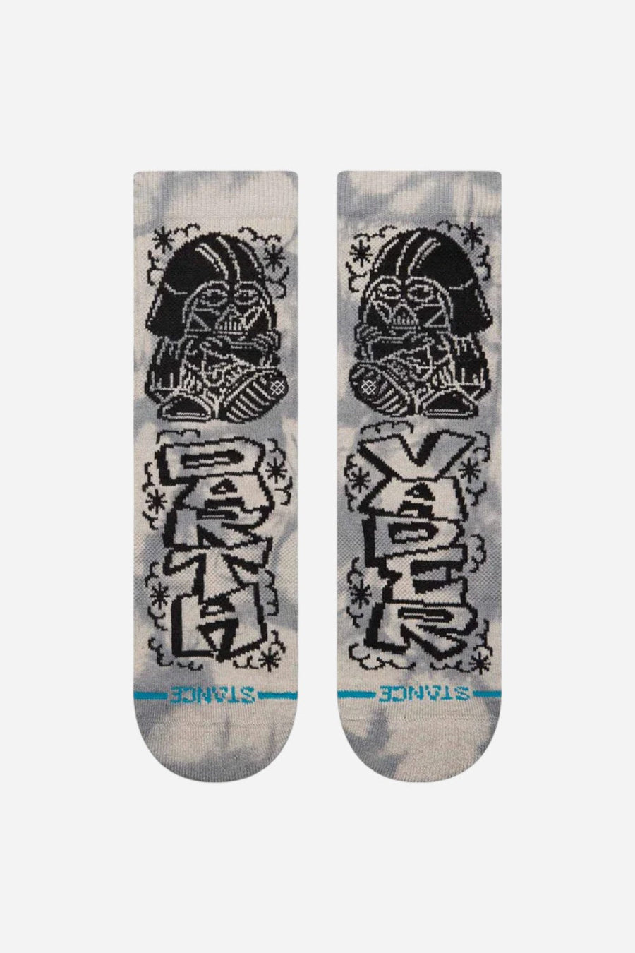 Stance Star Wars X DJ Crew Socks in Darth Vader Black - Kids – back view