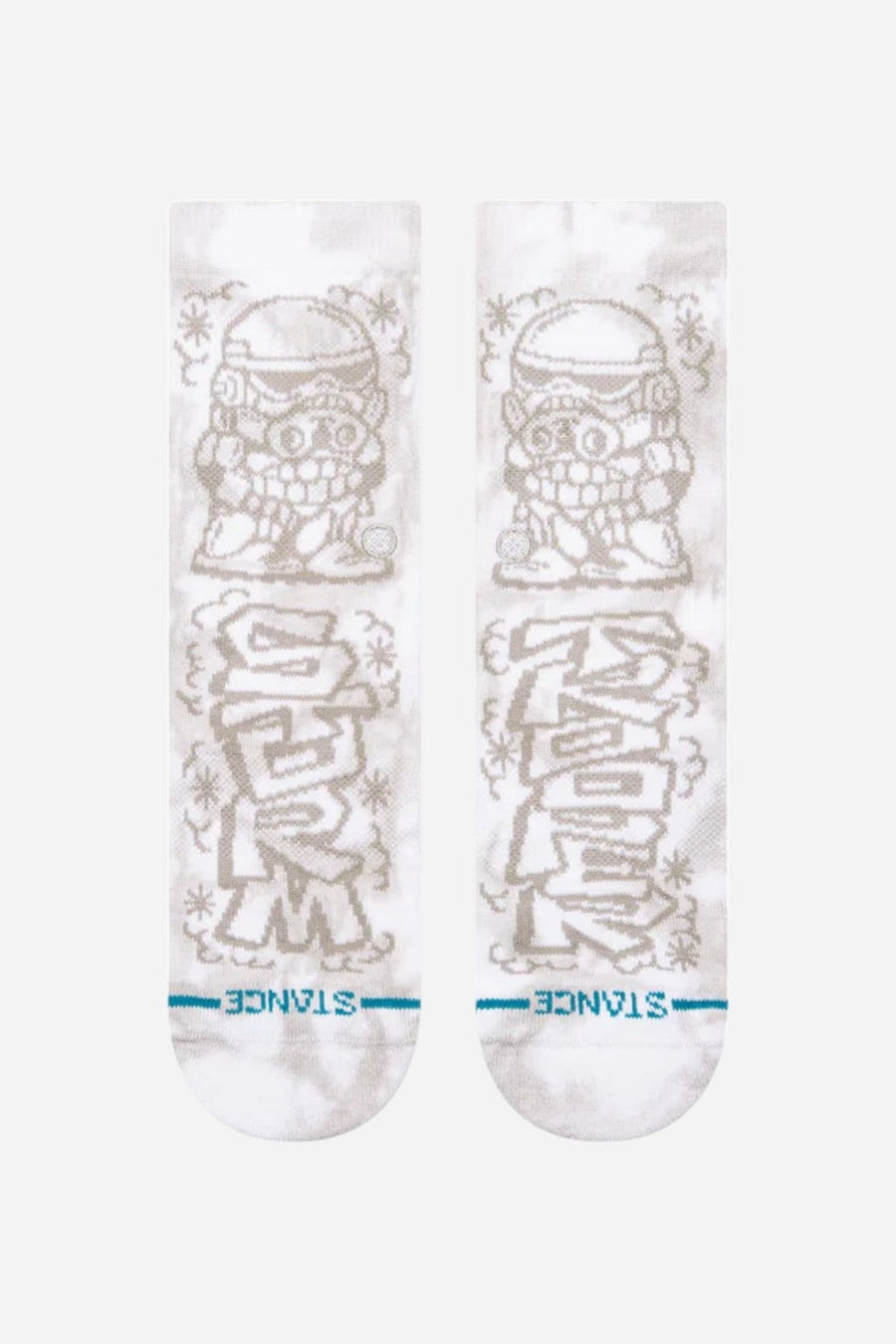 Stance Star Wars X DJ Crew Socks in Trooper White - Kids – pair