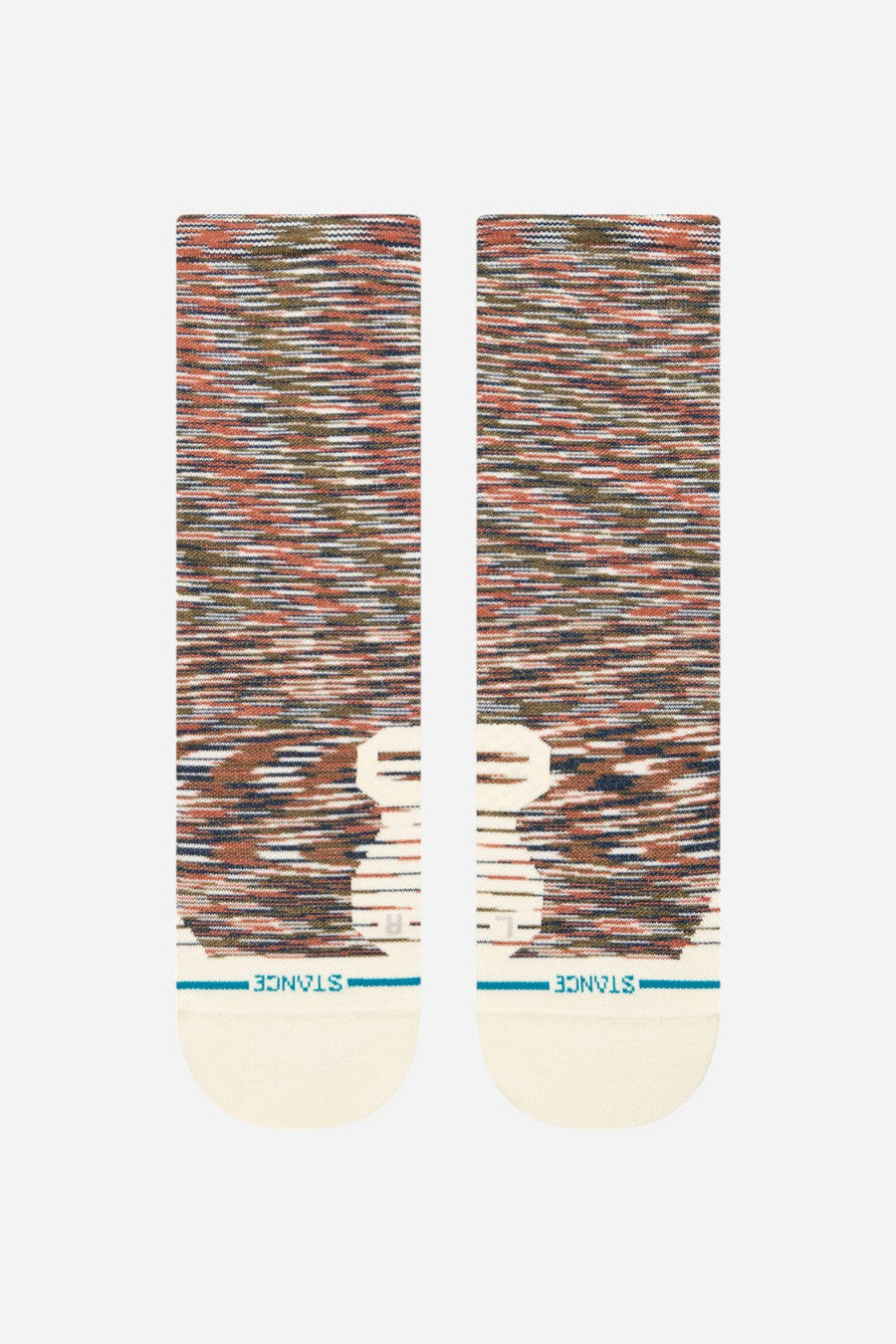 Stance Ultralight Performance Crew Socks in Marshland Multi – back view
