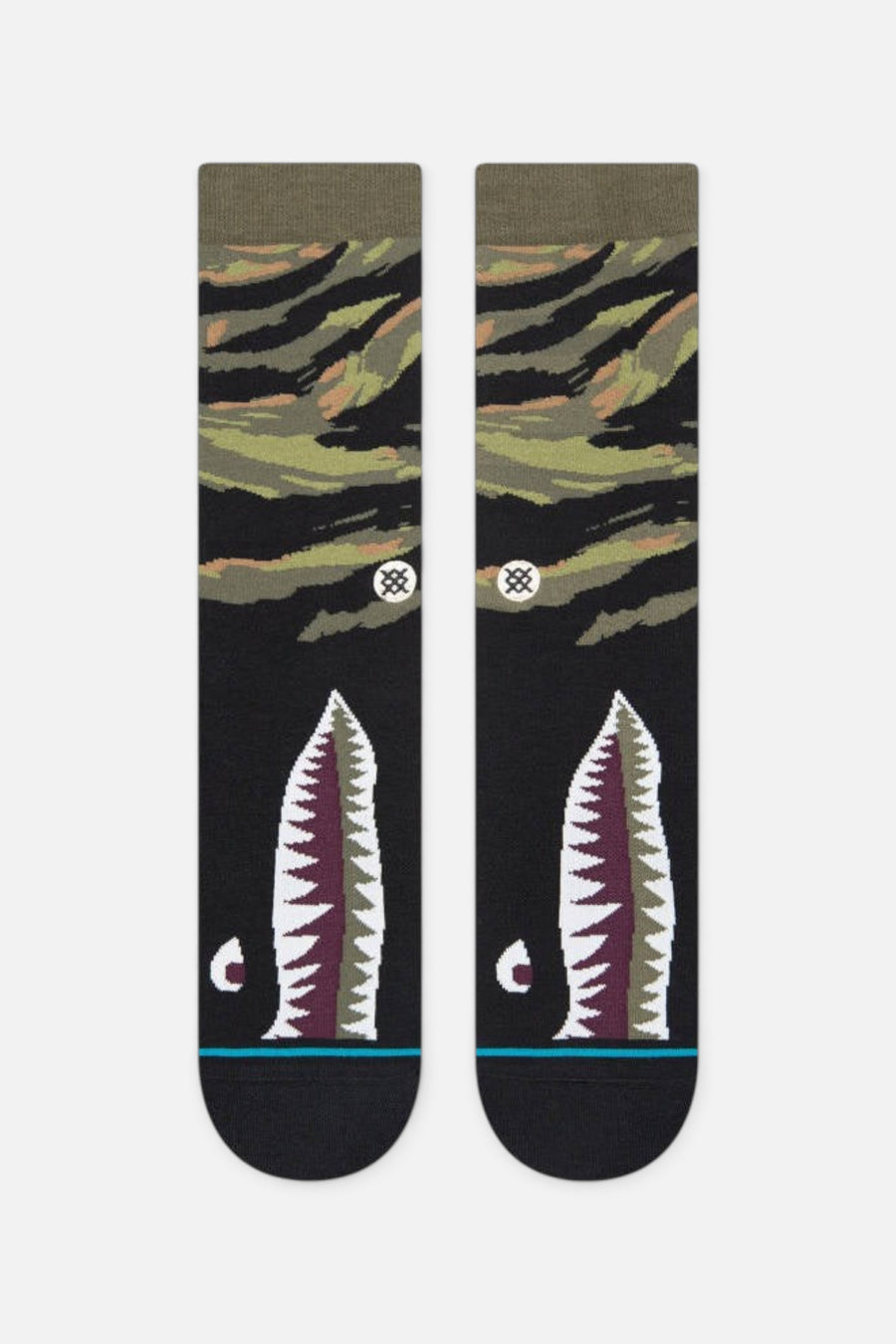Stance Warbird Crew Socks in Burgundy – back view