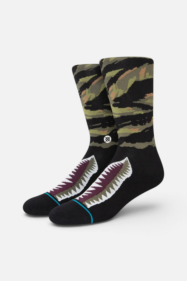 Stance Warbird Crew Socks in Burgundy