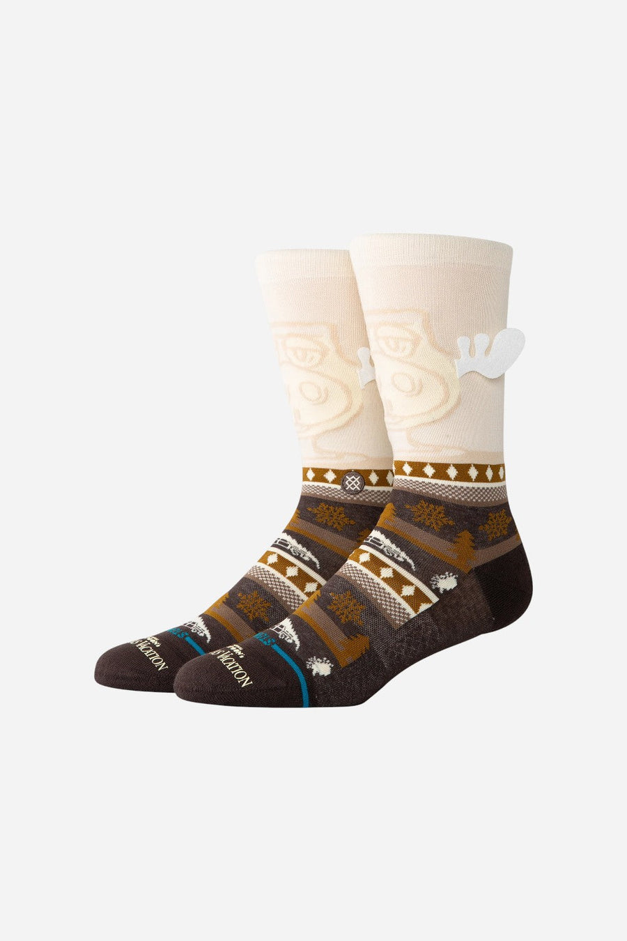 Stance X Christmas Vacation Have Some Eggnog Crew Socks – front view