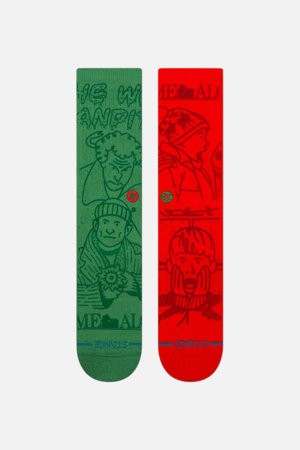 Stance X Home Alone Crew Sock- Large
