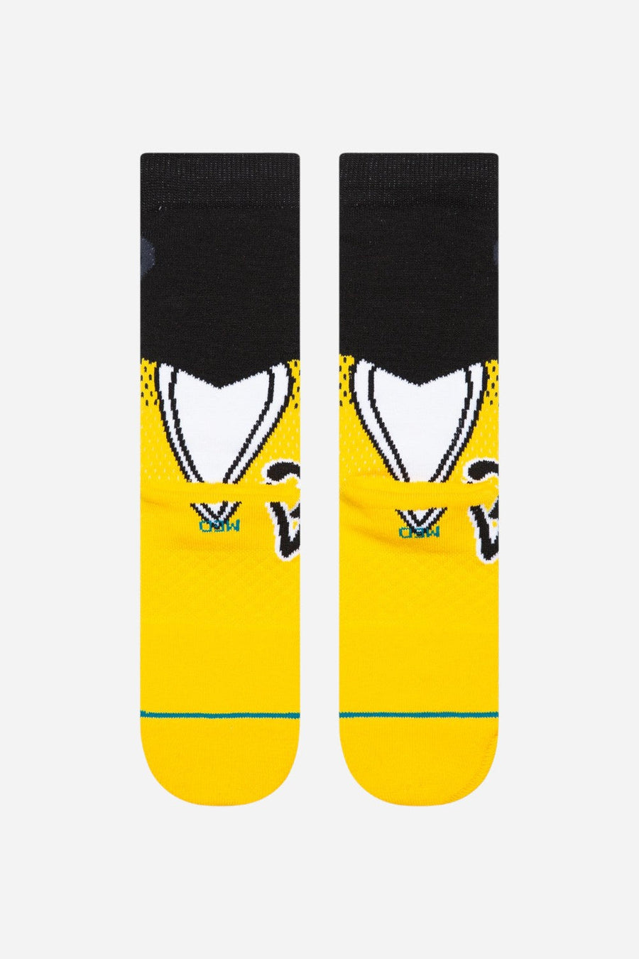 Stance X Notorious B.I.G. Juicy Crew Socks in Yellow – side view