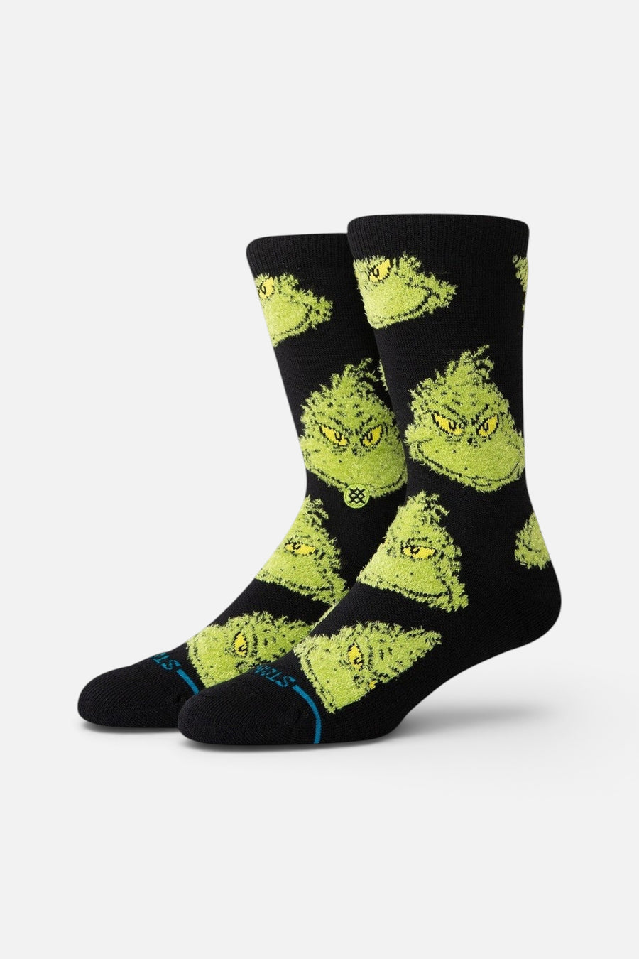 Stance X The Grinch Mean One Crew Socks in Black – pair